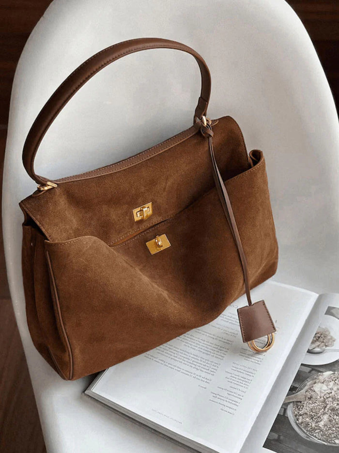 LUMIÈRE™ Sorell Suede Leather Bag